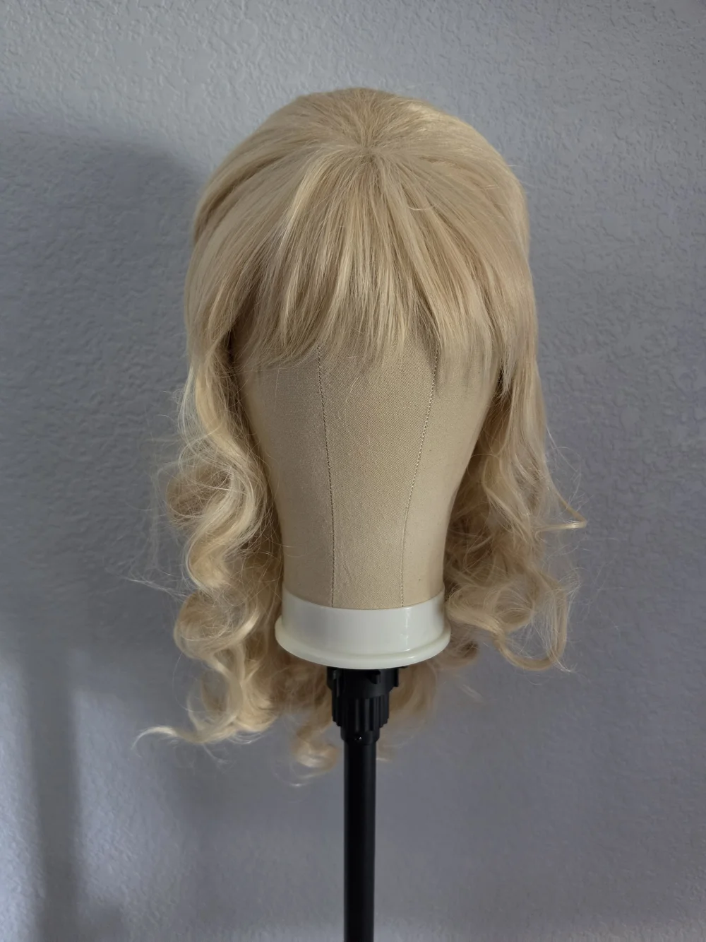 Long Wavy Blonde Mixed Wig Big Bouffant Beehive Wigs for Women fits 50s 80s Cost